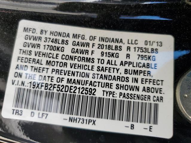 Photo 11 VIN: 19XFB2F52DE212592 - HONDA CIVIC 