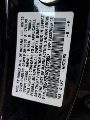 Photo 11 VIN: 19XFB2F52DE223057 - HONDA CIVIC LX 