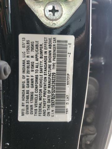 Photo 12 VIN: 19XFB2F52DE262229 - HONDA CIVIC LX 