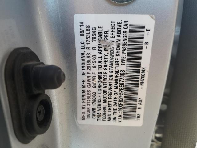 Photo 11 VIN: 19XFB2F52EE077308 - HONDA CIVIC LX 