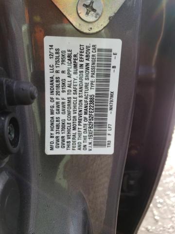 Photo 11 VIN: 19XFB2F52FE223885 - HONDA CIVIC LX 