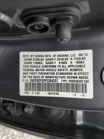 Photo 11 VIN: 19XFB2F52FE264257 - HONDA CIVIC LX 