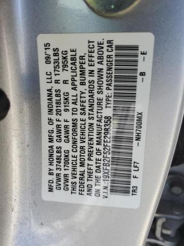 Photo 11 VIN: 19XFB2F52FE298358 - HONDA CIVIC LX 