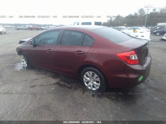 Photo 2 VIN: 19XFB2F53CE043729 - HONDA CIVIC SDN 