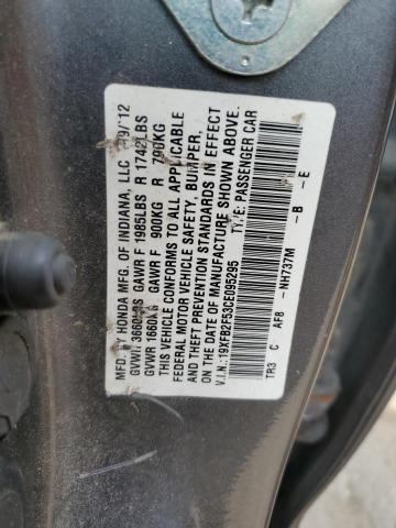 Photo 11 VIN: 19XFB2F53CE095295 - HONDA CIVIC LX 