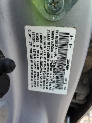 Photo 11 VIN: 19XFB2F53DE025622 - HONDA CIVIC LX 