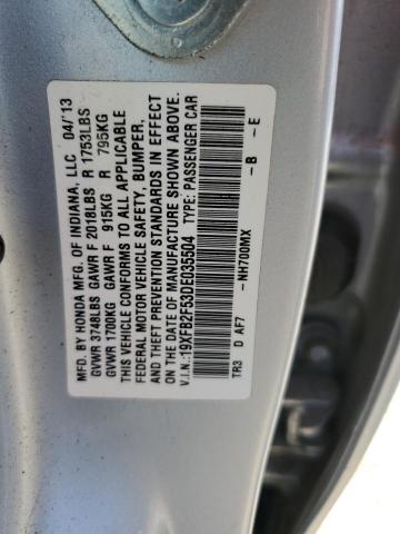 Photo 9 VIN: 19XFB2F53DE035504 - HONDA CIVIC LX 