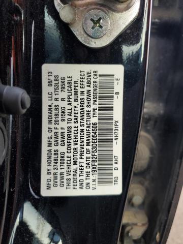 Photo 12 VIN: 19XFB2F53DE054506 - HONDA CIVIC LX 