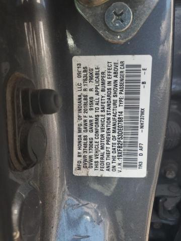 Photo 11 VIN: 19XFB2F53DE076814 - HONDA CIVIC LX 