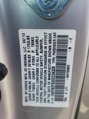 Photo 11 VIN: 19XFB2F53DE234326 - HONDA CIVIC LX 