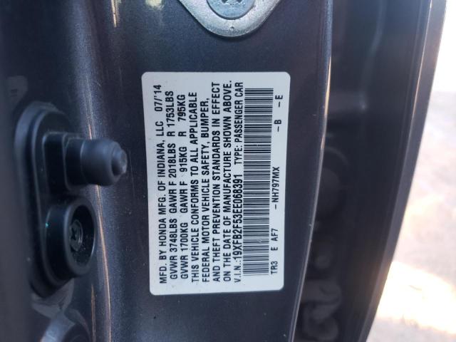 Photo 12 VIN: 19XFB2F53EE068391 - HONDA CIVIC LX 