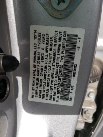 Photo 11 VIN: 19XFB2F53FE025252 - HONDA CIVIC LX 