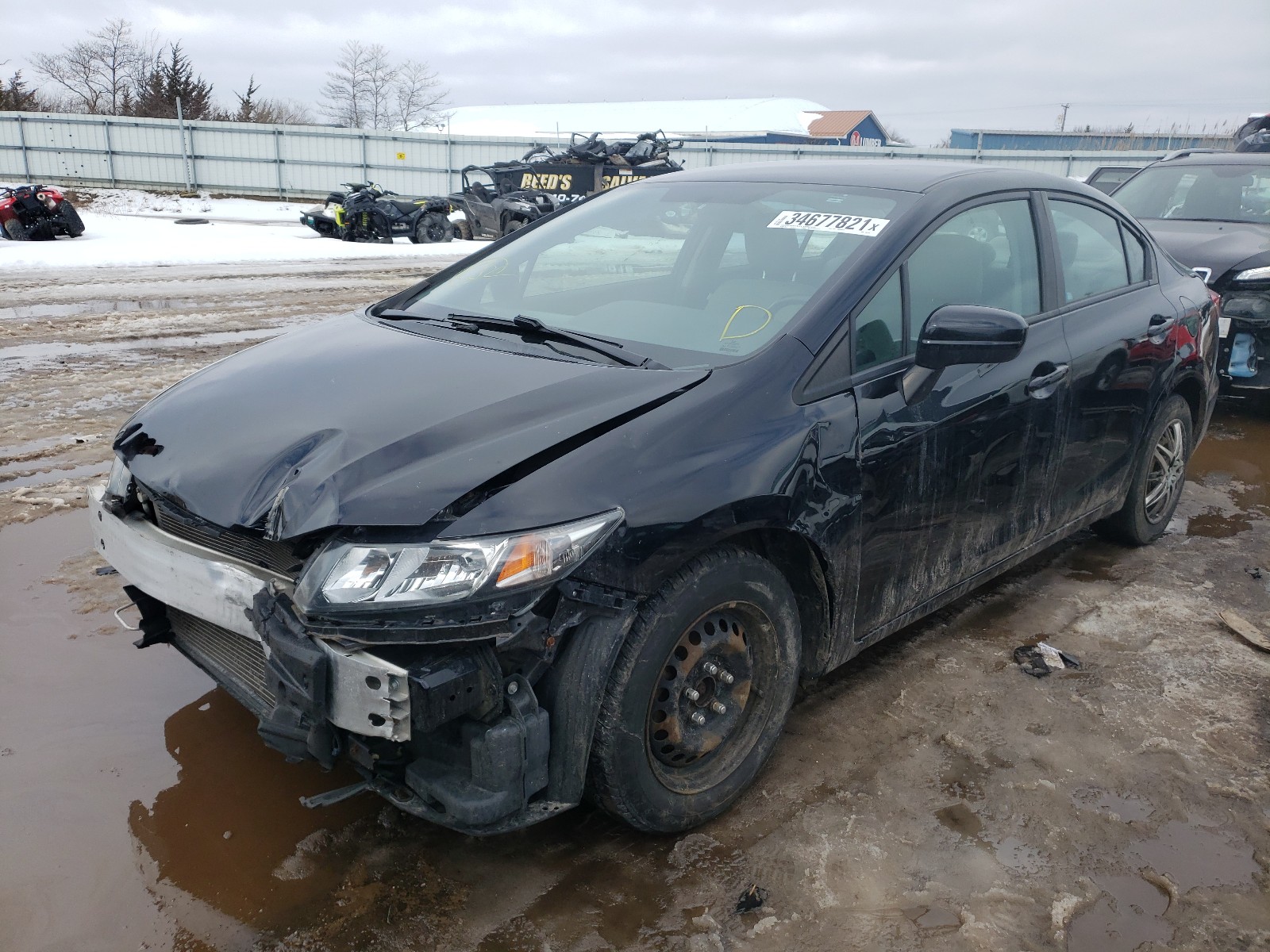 Photo 1 VIN: 19XFB2F53FE266244 - HONDA CIVIC LX 