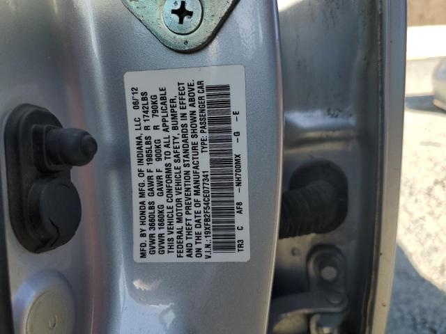 Photo 12 VIN: 19XFB2F54CE077341 - HONDA CIVIC 