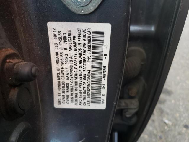 Photo 11 VIN: 19XFB2F54CE376344 - HONDA CIVIC LX 