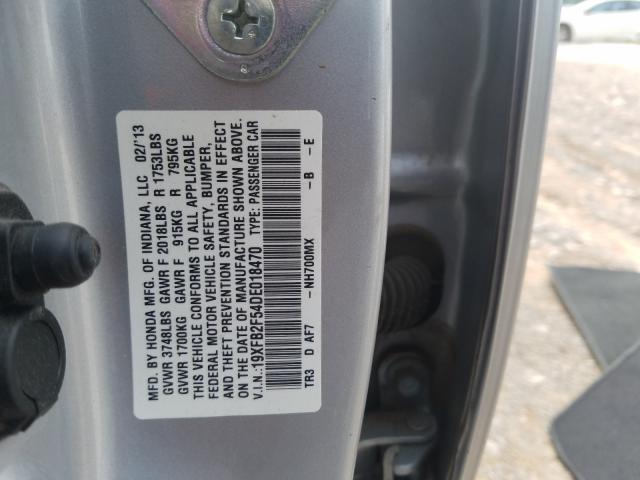 Photo 9 VIN: 19XFB2F54DE018470 - HONDA CIVIC LX 