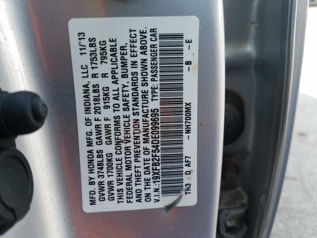 Photo 9 VIN: 19XFB2F54DE099695 - HONDA CIVIC LX 