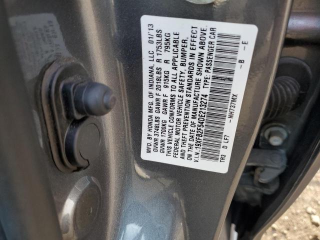 Photo 11 VIN: 19XFB2F54DE213274 - HONDA CIVIC 