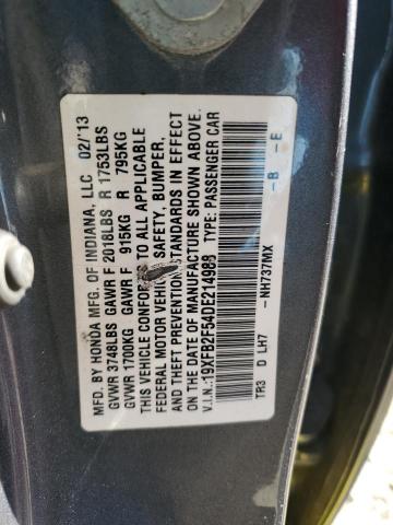 Photo 11 VIN: 19XFB2F54DE214988 - HONDA CIVIC LX 