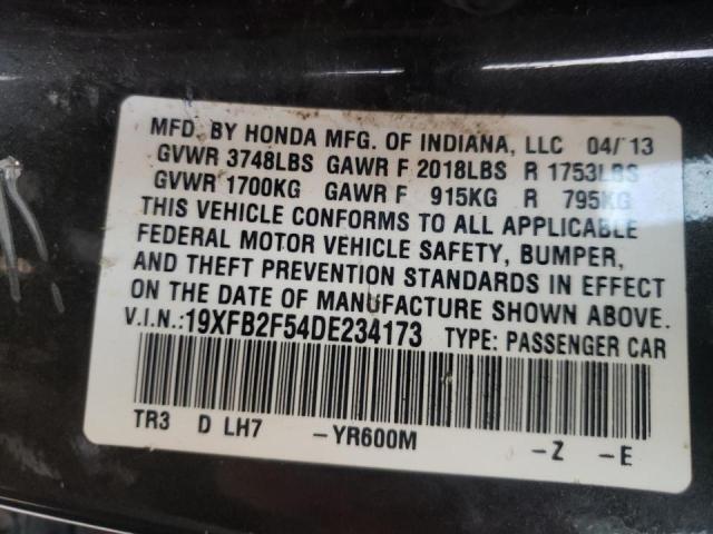 Photo 9 VIN: 19XFB2F54DE234173 - HONDA CIVIC LX 