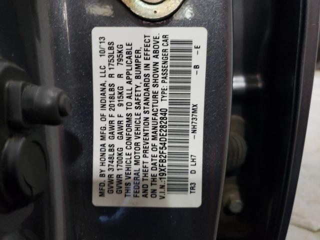 Photo 11 VIN: 19XFB2F54DE282840 - HONDA CIVIC LX 