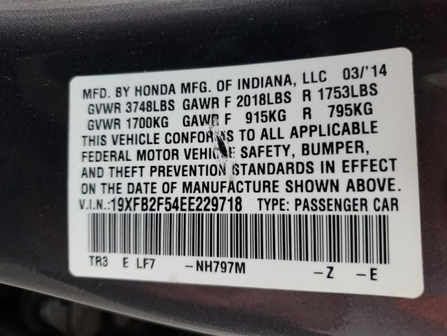 Photo 11 VIN: 19XFB2F54EE229718 - HONDA CIVIC 