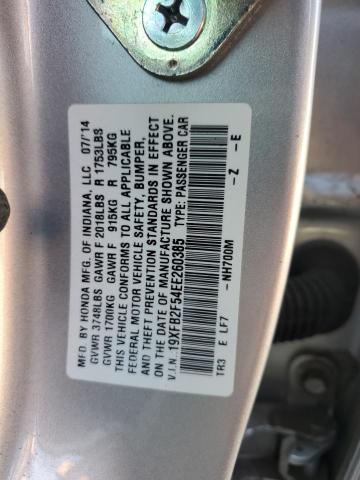 Photo 11 VIN: 19XFB2F54EE260385 - HONDA CIVIC LX 