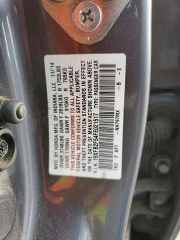 Photo 11 VIN: 19XFB2F54FE021517 - HONDA CIVIC LX 