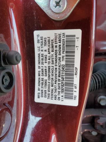 Photo 11 VIN: 19XFB2F54FE113453 - HONDA CIVIC 