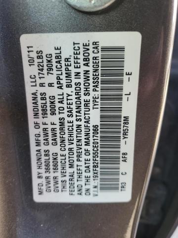 Photo 11 VIN: 19XFB2F55CE017066 - HONDA CIVIC 