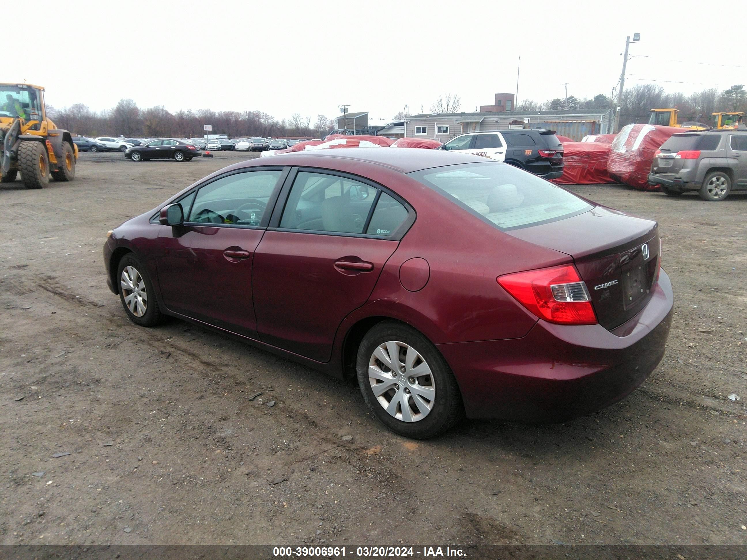 Photo 2 VIN: 19XFB2F55CE377339 - HONDA CIVIC 