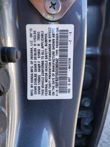 Photo 11 VIN: 19XFB2F55DE080542 - HONDA CIVIC LX 