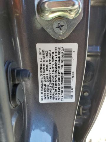 Photo 11 VIN: 19XFB2F55DE088611 - HONDA CIVIC LX 