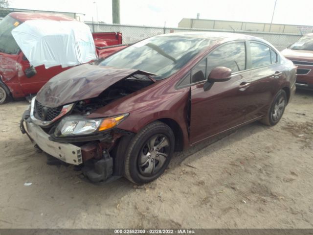 Photo 1 VIN: 19XFB2F55DE100398 - HONDA CIVIC SDN 