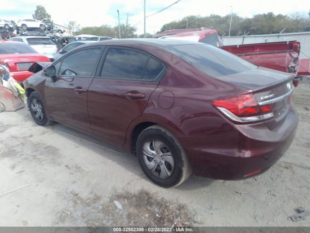 Photo 2 VIN: 19XFB2F55DE100398 - HONDA CIVIC SDN 