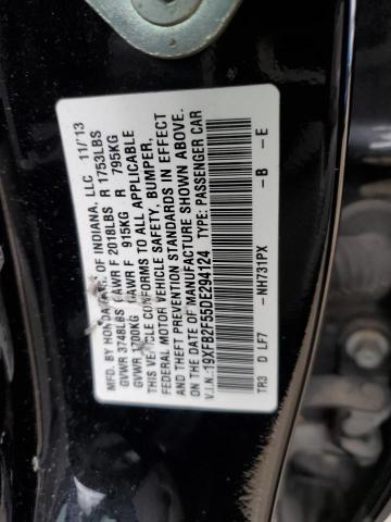 Photo 12 VIN: 19XFB2F55DE294124 - HONDA CIVIC 