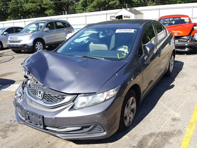 Photo 1 VIN: 19XFB2F55EE043900 - HONDA CIVIC LX 