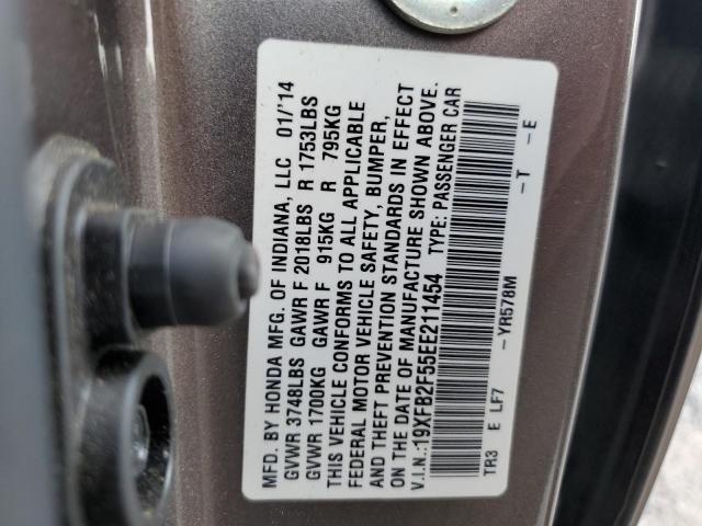 Photo 11 VIN: 19XFB2F55EE211454 - HONDA CIVIC LX 