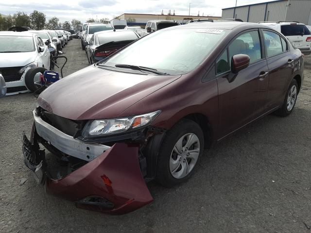 Photo 1 VIN: 19XFB2F55EE234510 - HONDA CIVIC LX 