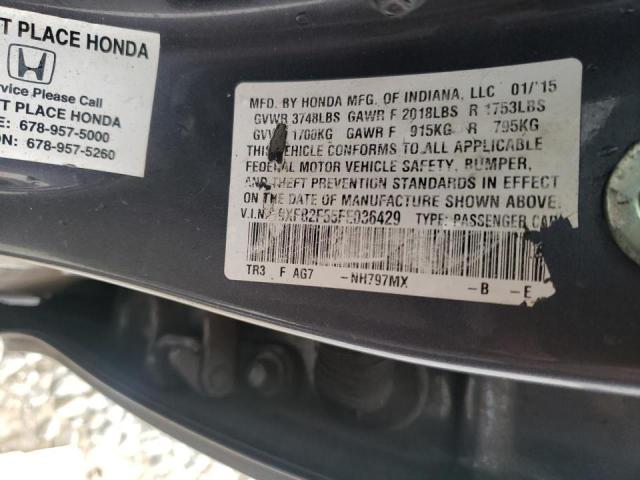 Photo 9 VIN: 19XFB2F55FE036429 - HONDA CIVIC LX 