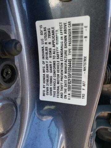 Photo 11 VIN: 19XFB2F55FE054445 - HONDA CIVIC 