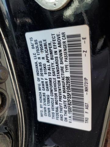 Photo 12 VIN: 19XFB2F55FE062898 - HONDA CIVIC 