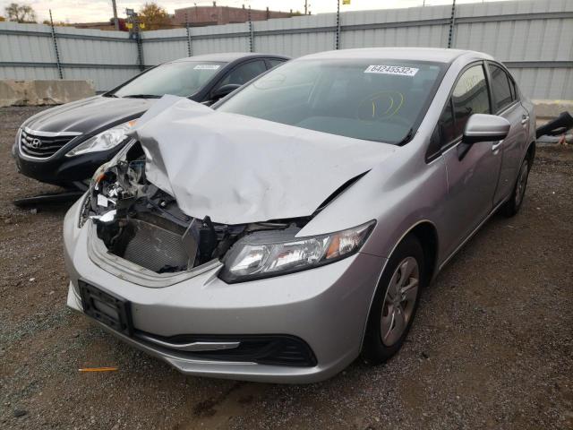 Photo 1 VIN: 19XFB2F55FE096243 - HONDA CIVIC LX 