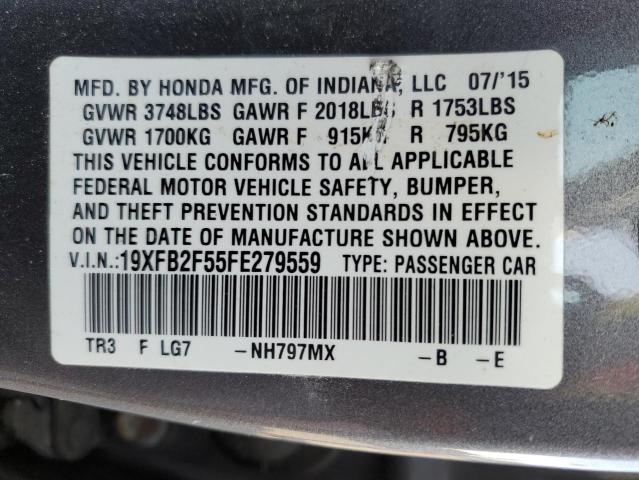 Photo 11 VIN: 19XFB2F55FE279559 - HONDA CIVIC LX 