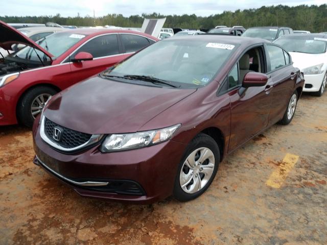 Photo 1 VIN: 19XFB2F55FE297320 - HONDA CIVIC LX 