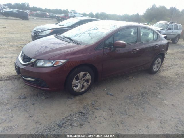 Photo 1 VIN: 19XFB2F55FE701443 - HONDA CIVIC SEDAN 