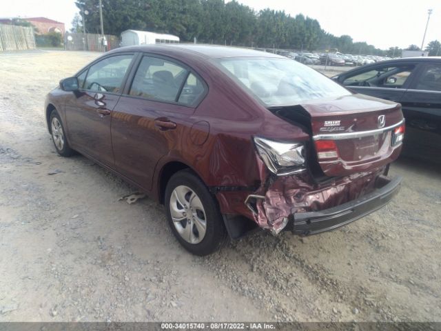 Photo 2 VIN: 19XFB2F55FE701443 - HONDA CIVIC SEDAN 