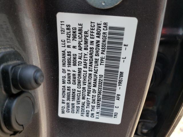 Photo 11 VIN: 19XFB2F56CE032210 - HONDA CIVIC 