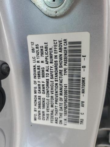 Photo 11 VIN: 19XFB2F56CE090141 - HONDA CIVIC 