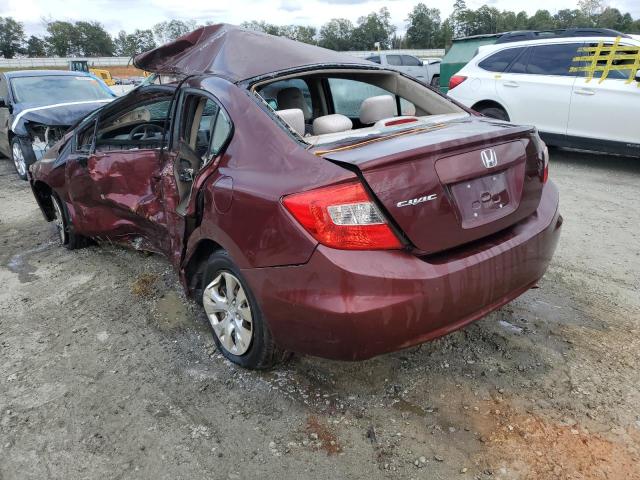 Photo 1 VIN: 19XFB2F56CE095596 - HONDA CIVIC LX 